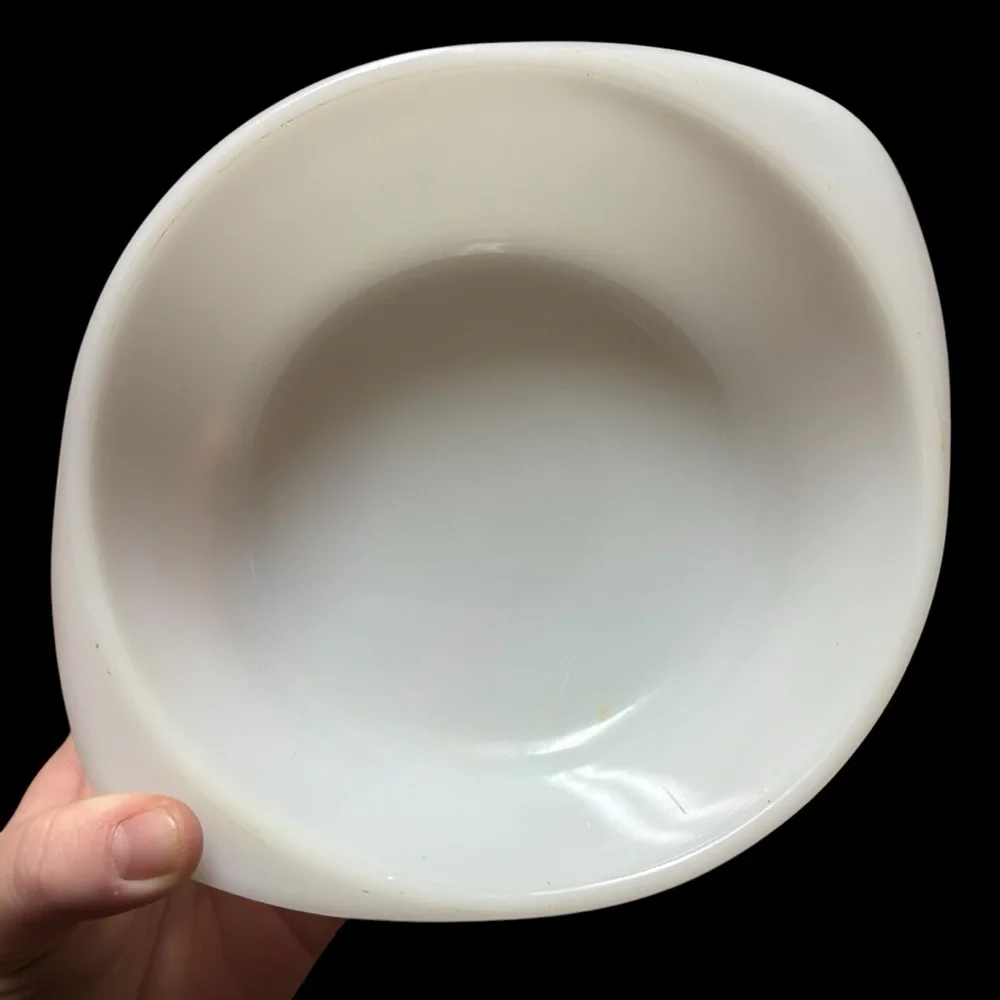 Glasbake milk glass